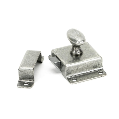 From The Anvil Cabinet Hardware Pewter Patina / Cabinet Turn Catch From The Anvil - Pewter Cabinet Latch