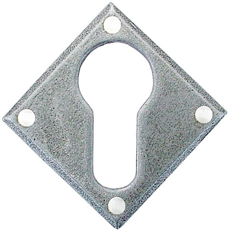 From The Anvil Door Furniture Pewter Patina / Euro Profile Escutcheons From The Anvil - Pewter Diamond Euro Escutcheon