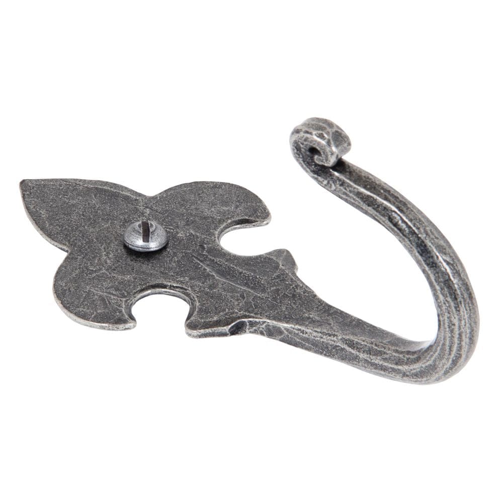 From The Anvil Accessories Pewter Patina / Single Coat Hooks From The Anvil - Pewter Fleur-De-Lys Coat Hook