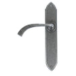 From The Anvil Door Furniture Pewter Patina / Latch Handles From The Anvil - Pewter Gothic Curved Sprung Lever Latch Set
