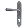 From The Anvil Door Furniture Pewter Patina / Multi Point Lock Set / 92mm c/c From The Anvil - Pewter Gothic Lever Espag. Lock Set