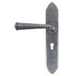 From The Anvil Door Furniture Pewter Patina / Std. Lock Handles From The Anvil - Pewter Gothic Lever Lock Set