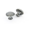 From The Anvil Cabinet Hardware Pewter Patina / Cabinet Knobs / Large From The Anvil - Pewter Hammered Cabinet Knob - Large
