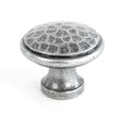 From The Anvil Cabinet Hardware Pewter Patina / Cabinet Knobs / Medium From The Anvil - Pewter Hammered Cabinet Knob - Medium