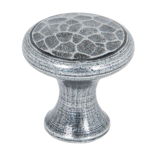 From The Anvil Cabinet Hardware Pewter Patina / Cabinet Knobs / Small From The Anvil - Pewter Hammered Cabinet Knob - Small