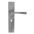 From The Anvil Door Furniture Pewter Patina / Std. Lock Handles From The Anvil - Pewter Large Avon Lever Lock Set