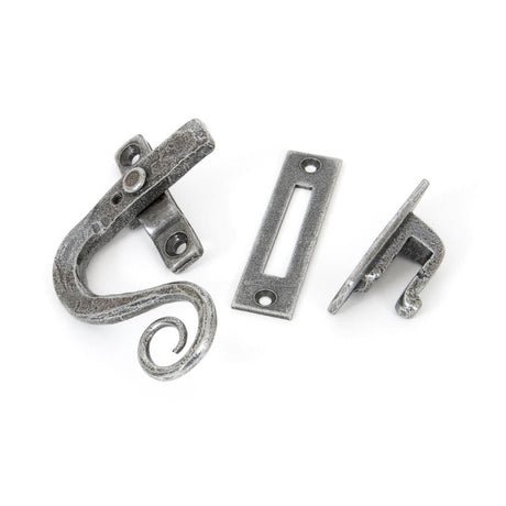 From The Anvil Window Furniture Pewter Patina / Yes / Mortice & Hook Place From The Anvil - Pewter Locking Monkeytail Fastener - LH