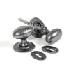 From The Anvil Door Furniture Pewter Patina / Mortice/Rim Knobs From The Anvil - Pewter Oval Mortice/Rim Knob Set