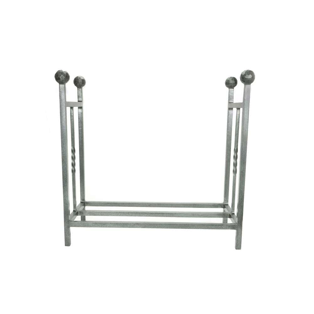 From The Anvil Home & Garden Pewter Patina / Log Holders / Rectangular Log Holder From The Anvil - Pewter Rectangular Log Holder