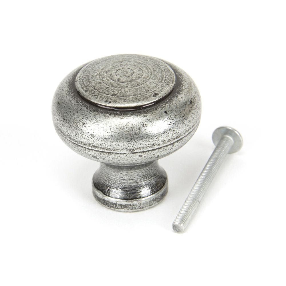From The Anvil Cabinet Hardware Pewter Patina / Cabinet Knobs / Large From The Anvil - Pewter Regency Cabinet Knob - Large