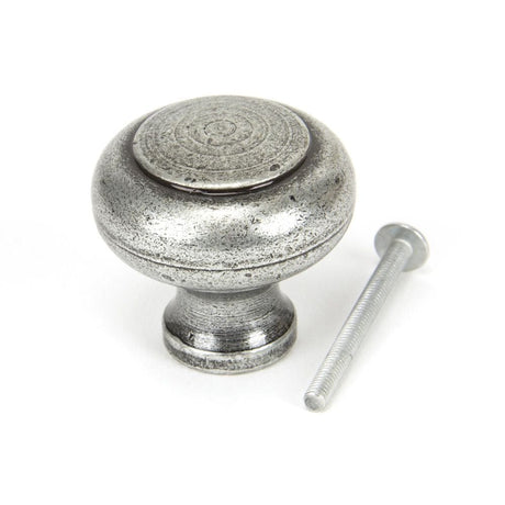 From The Anvil Cabinet Hardware Pewter Patina / Cabinet Knobs / Large From The Anvil - Pewter Regency Cabinet Knob - Large