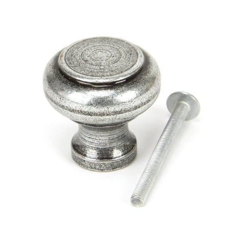 From The Anvil Cabinet Hardware Pewter Patina / Cabinet Knobs / Small From The Anvil - Pewter Regency Cabinet Knob - Small