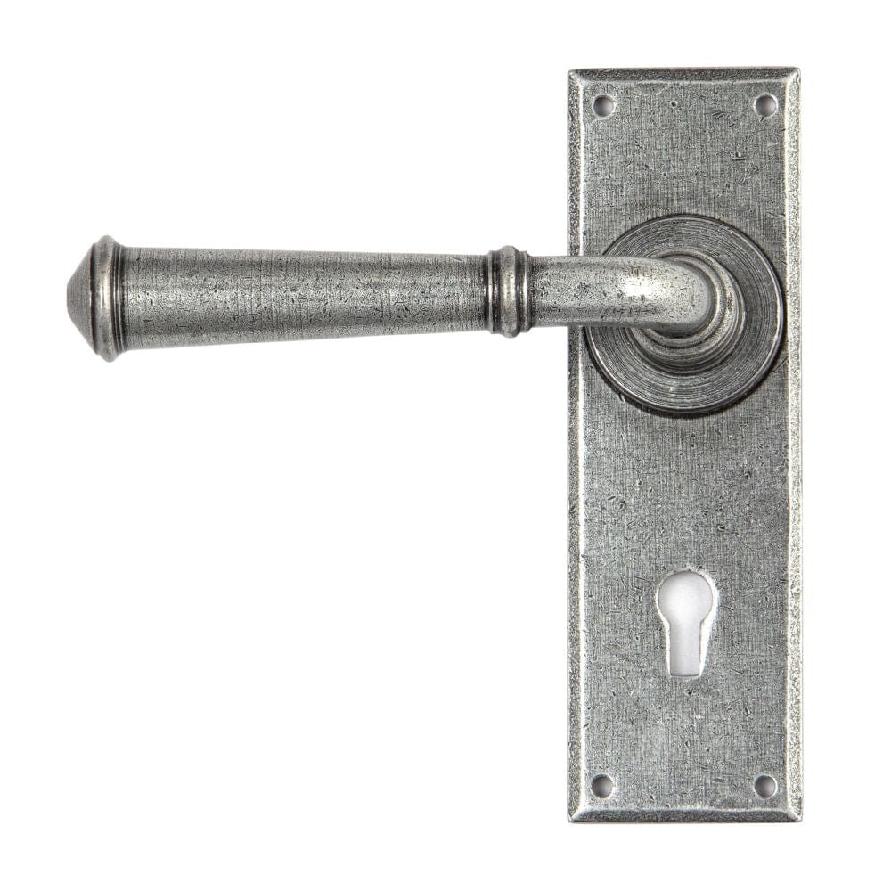 From The Anvil Door Furniture Pewter Patina / Std. Lock Handles From The Anvil - Pewter Regency Lever Lock set