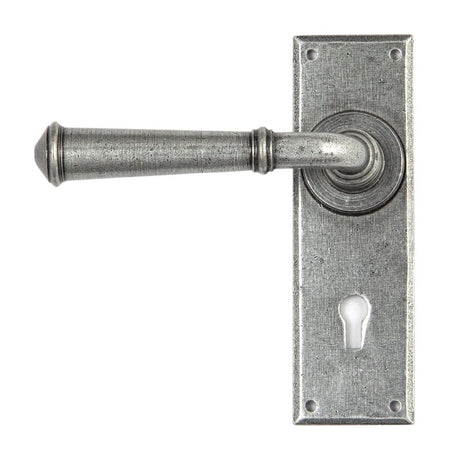 From The Anvil Door Furniture Pewter Patina / Std. Lock Handles From The Anvil - Pewter Regency Lever Lock set