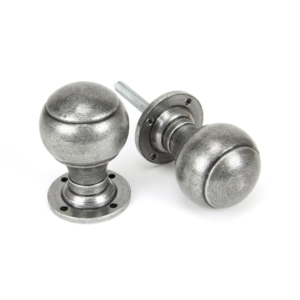 From The Anvil Door Furniture Pewter Patina / Mortice/Rim Knobs From The Anvil - Pewter Regency Mortice/Rim Knob Set
