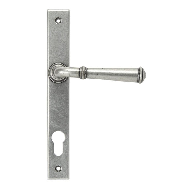 From The Anvil Door Furniture Pewter Patina / Multi Point Lock Set / 92mm c/c From The Anvil - Pewter Regency Slimline Lever Espag. Lock Set