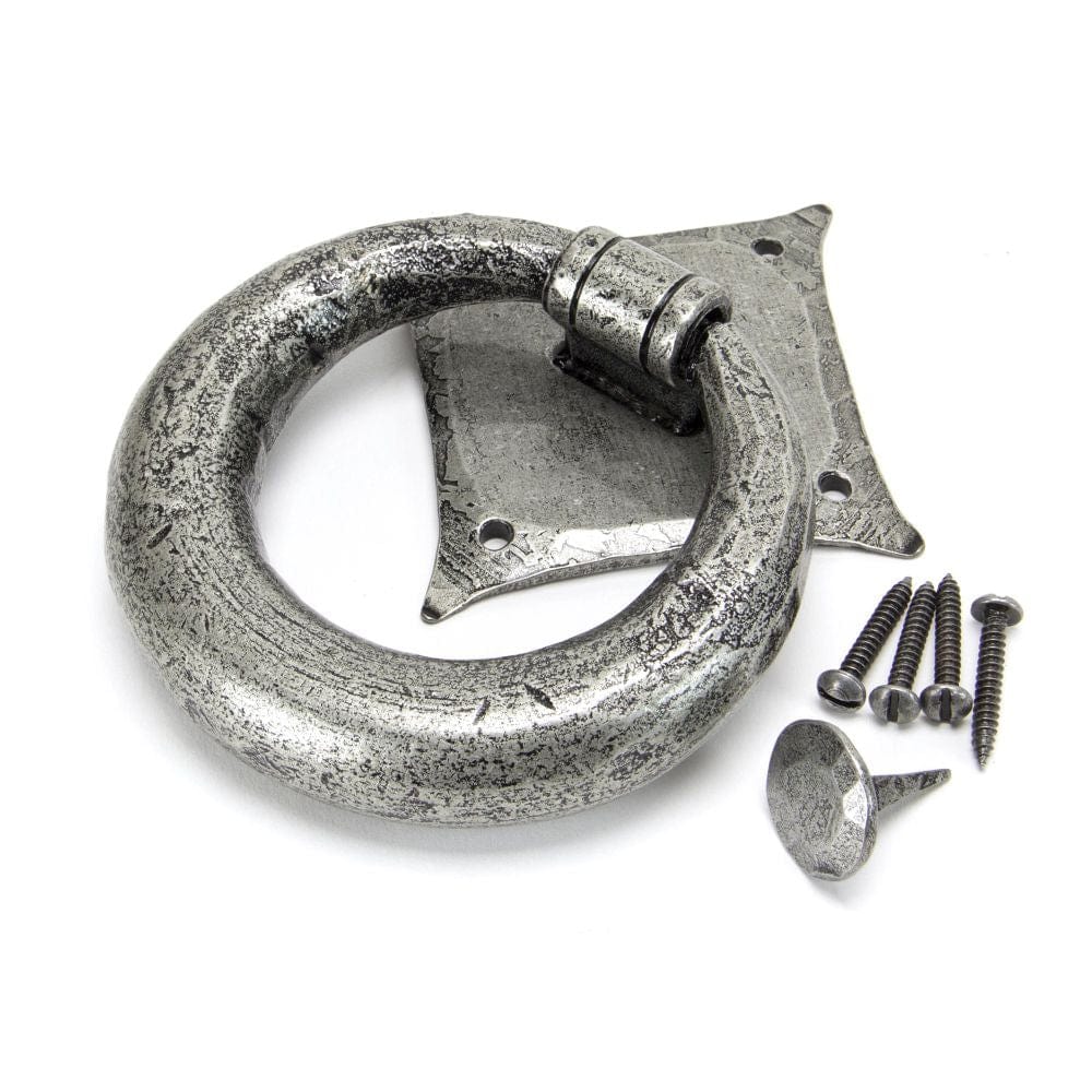 From The Anvil Door Furniture Pewter Patina / Ring Door Knocker From The Anvil - Pewter Ring Door Knocker
