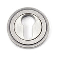 From The Anvil Door Furniture Pewter Patina / Euro Profile Escutcheons From The Anvil - Pewter Round Euro Escutcheon (Art Deco)