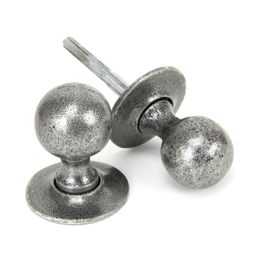 From The Anvil Door Furniture Pewter Patina / Mortice/Rim Knobs From The Anvil - Pewter Round Mortice/Rim Knob Set