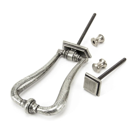 From The Anvil Door Furniture Pewter Patina / Art Deco Door Knocker From The Anvil - Pewter Slimline Art Deco Door Knocker