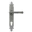 From The Anvil Door Furniture Pewter Patina / Multi Point Lock Set / 92mm c/c From The Anvil - Pewter Tudor Lever Espag. Lock Set