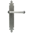 From The Anvil Door Furniture Pewter Patina / Latch Handles From The Anvil - Pewter Tudor Lever Latch Set