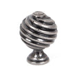 From The Anvil Cabinet Hardware Pewter Patina / Cabinet Knobs From The Anvil - Pewter Twist Cabinet Knob