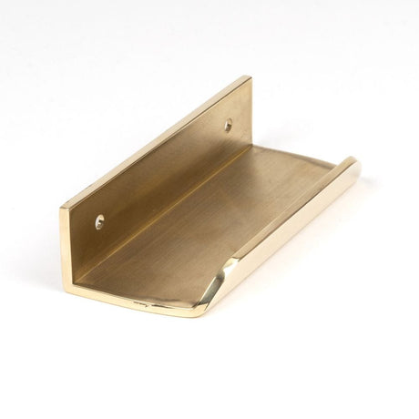 From The Anvil Cabinet Hardware Polished Brass / Edge Pull / 100mm From The Anvil - Polished Brass 100mm Moore Edge Pull