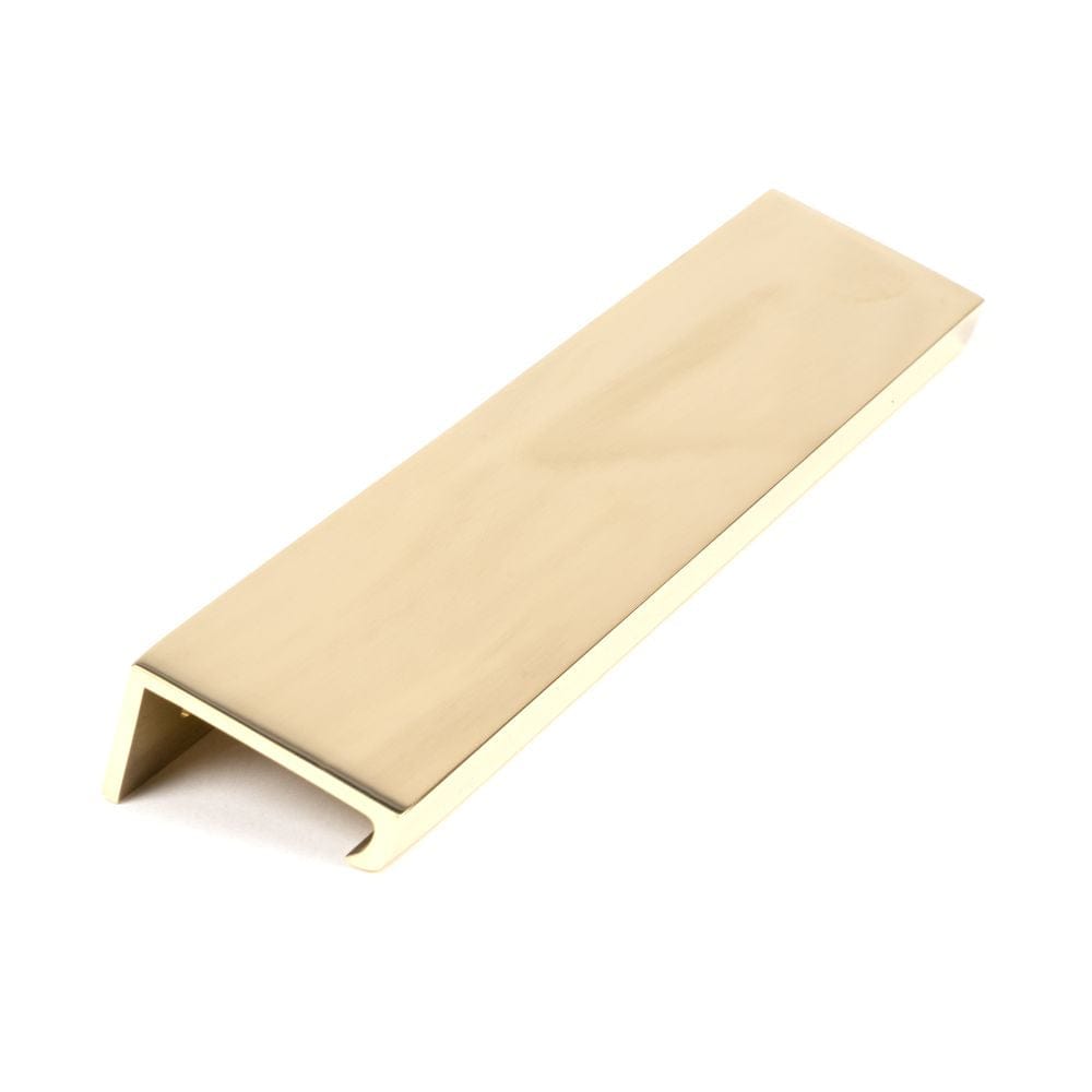 From The Anvil Cabinet Hardware Polished Brass / Edge Pull / 200mm From The Anvil - Polished Brass 200mm Plain Edge Pull