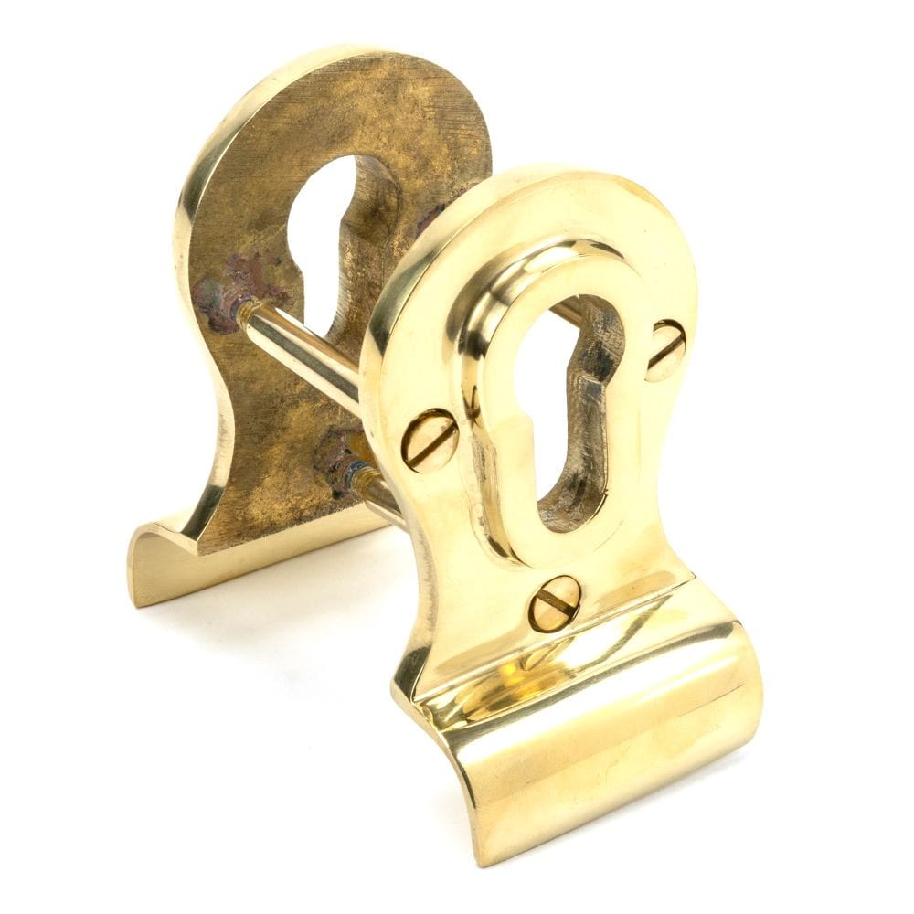 From The Anvil Door Furniture Polished Brass / Euro Profile Cylinder Pull From The Anvil - Polished Brass 50mm Euro Door Pull (Back to Back fixings)