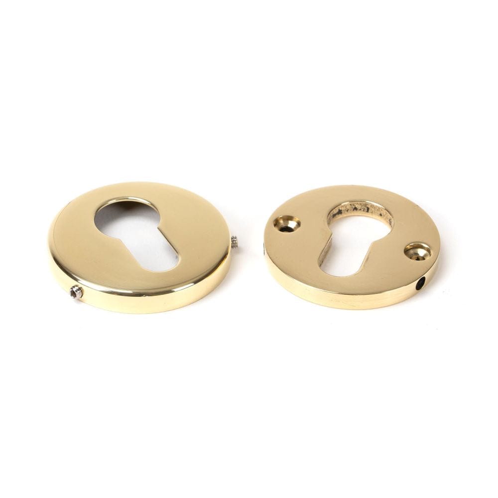 From The Anvil Door Furniture Polished Brass / Euro Profile Escutcheons From The Anvil - Polished Brass 52mm Regency Concealed Escutcheon