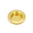 From The Anvil Door Furniture Polished Brass / Flush Handle / Round From The Anvil - Polished Brass 60mm Plain Round Pull