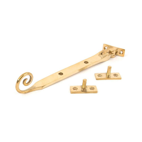 From The Anvil Window Furniture Polished Brass / 8"/200mm From The Anvil - Polished Brass 8" Monkeytail Stay