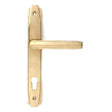 From The Anvil Door Furniture Polished Brass / Multi Point Lock Set / 92mm c/c From The Anvil - Polished Brass Art Deco Slimline Lever Espag. Lock Set