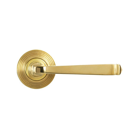 From The Anvil Door Furniture Polished Brass / Round Rose From The Anvil - Polished Brass Avon Round Lever on Rose Set (Beehive) - Unsprung