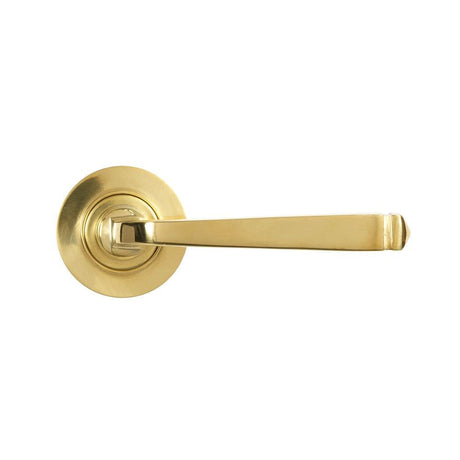 From The Anvil Door Furniture Polished Brass / Round Rose From The Anvil - Polished Brass Avon Round Lever on Rose Set (Plain) - Unsprung