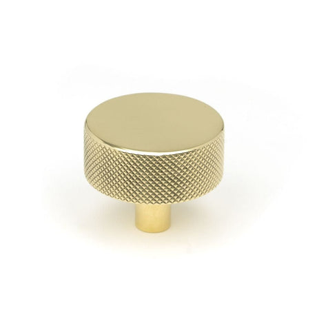 From The Anvil Cabinet Hardware Polished Brass / Cabinet Knobs / 38mm Dia. From The Anvil - Polished Brass Brompton Cabinet Knob - 38mm (No rose)
