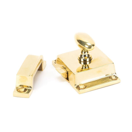 From The Anvil Cabinet Hardware Polished Brass / Cabinet Turn Catch From The Anvil - Polished Brass Cabinet Latch