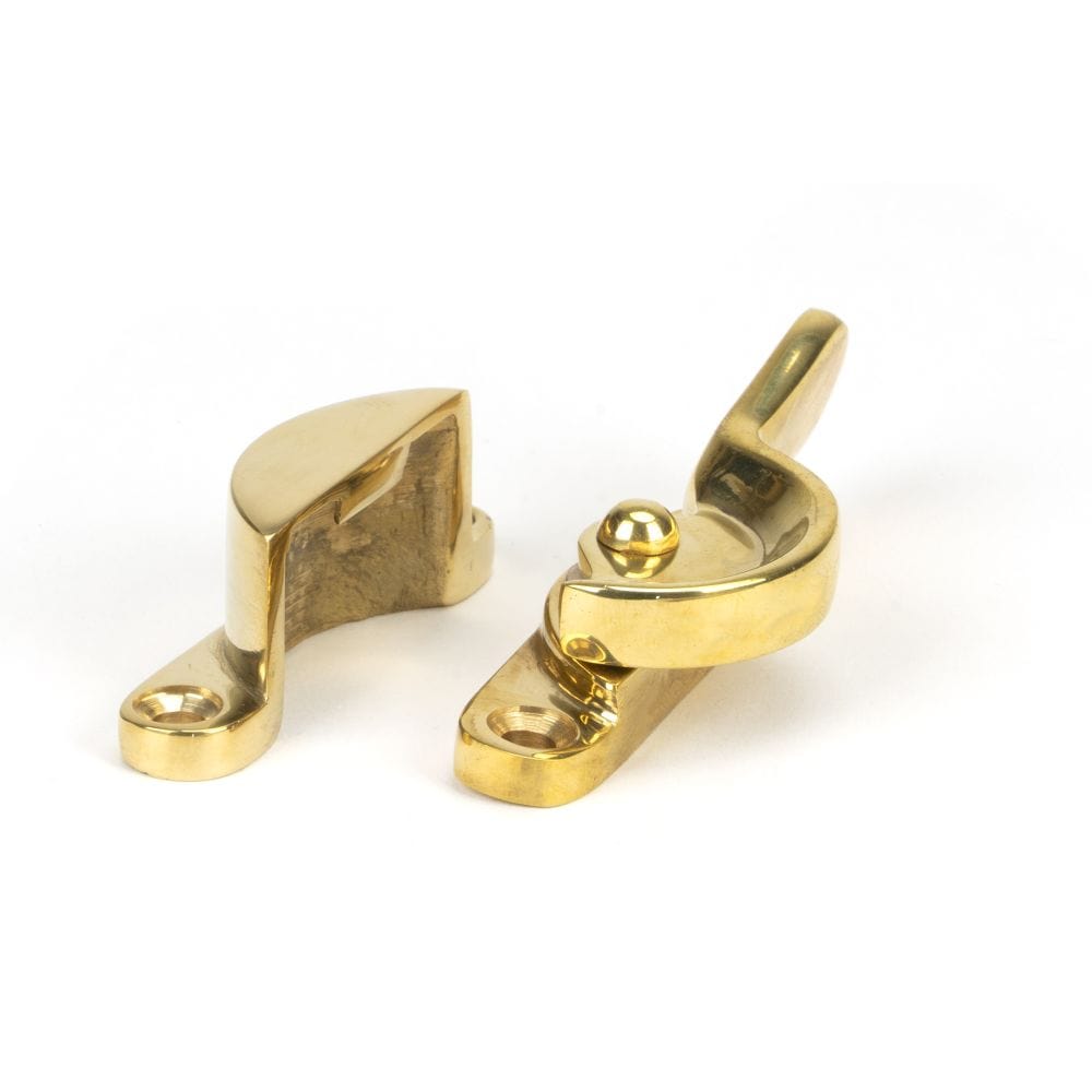 From The Anvil Window Furniture Polished Brass / Sash Window Fitch Fasteners / Yes From The Anvil - Polished Brass Fitch Fastener