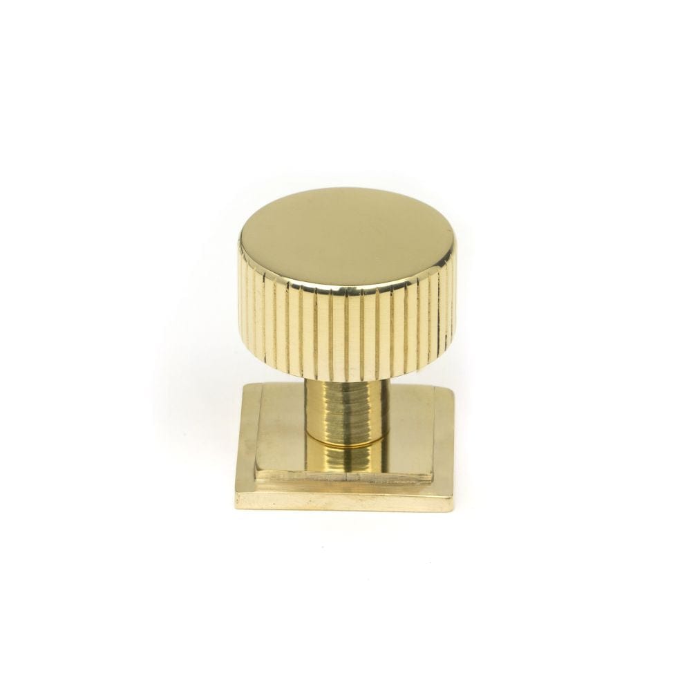 From The Anvil Cabinet Hardware Polished Brass / Cabinet Knobs / 25mm Dia. From The Anvil - Polished Brass Judd Cabinet Knob - 25mm (Square)