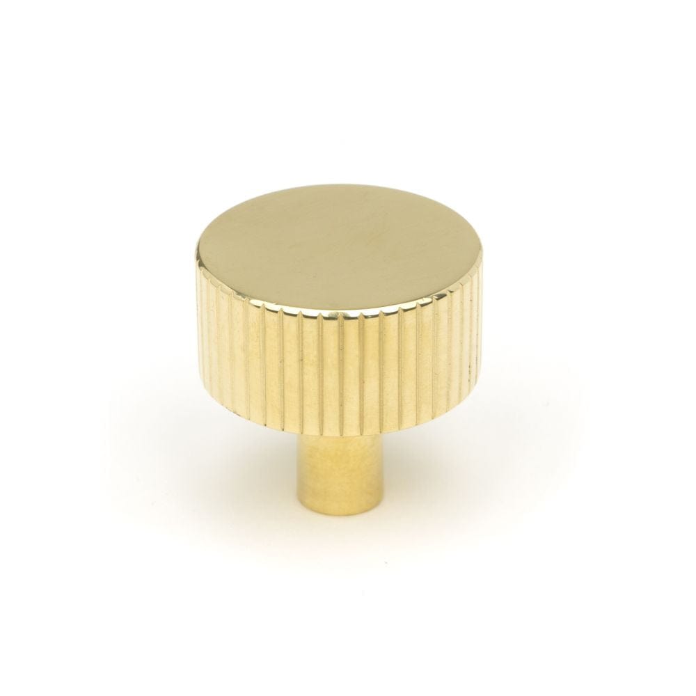 From The Anvil Cabinet Hardware Polished Brass / Cabinet Knobs / 32mm Dia. From The Anvil - Polished Brass Judd Cabinet Knob - 32mm (No Rose)