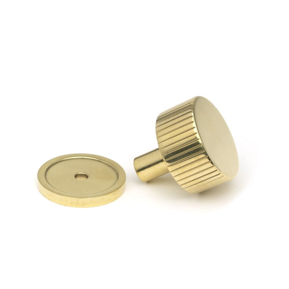 From The Anvil Cabinet Hardware Polished Brass / Cabinet Knobs / 32mm Dia. From The Anvil - Polished Brass Judd Cabinet Knob - 32mm (Plain)
