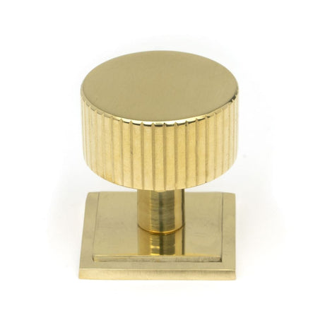 From The Anvil Cabinet Hardware Polished Brass / Cabinet Knobs / 32mm Dia. From The Anvil - Polished Brass Judd Cabinet Knob - 32mm (Square)