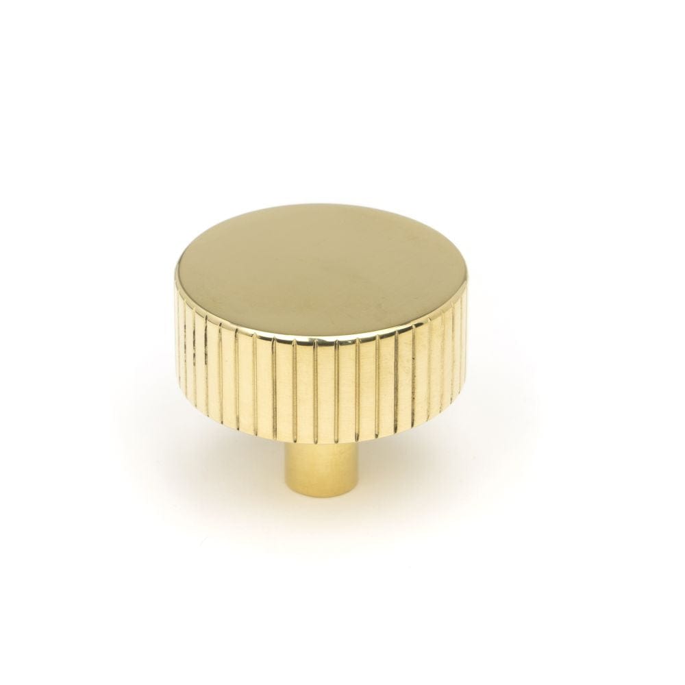 From The Anvil Cabinet Hardware Polished Brass / Cabinet Knobs / 38mm Dia. From The Anvil - Polished Brass Judd Cabinet Knob - 38mm (No Rose)