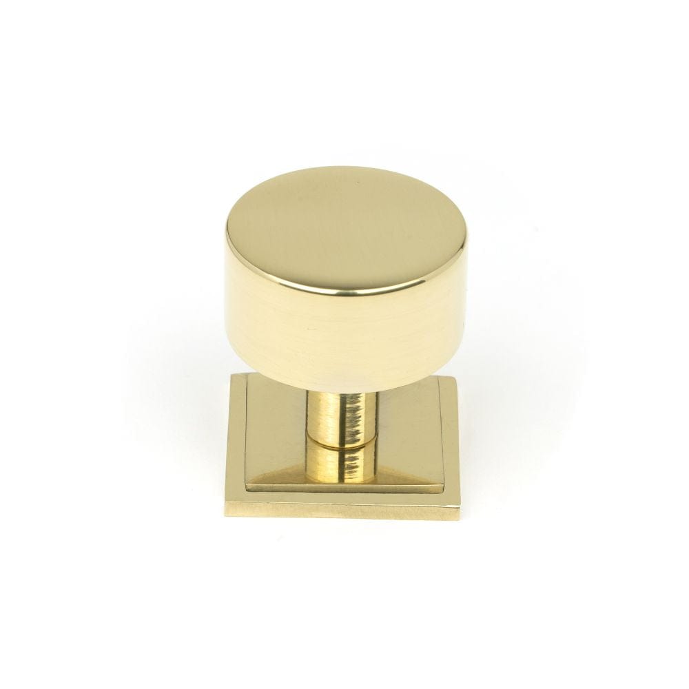 From The Anvil Cabinet Hardware Polished Brass / Cabinet Knobs / 32mm Dia. From The Anvil - Polished Brass Kelso Cabinet Knob - 32mm (Square)