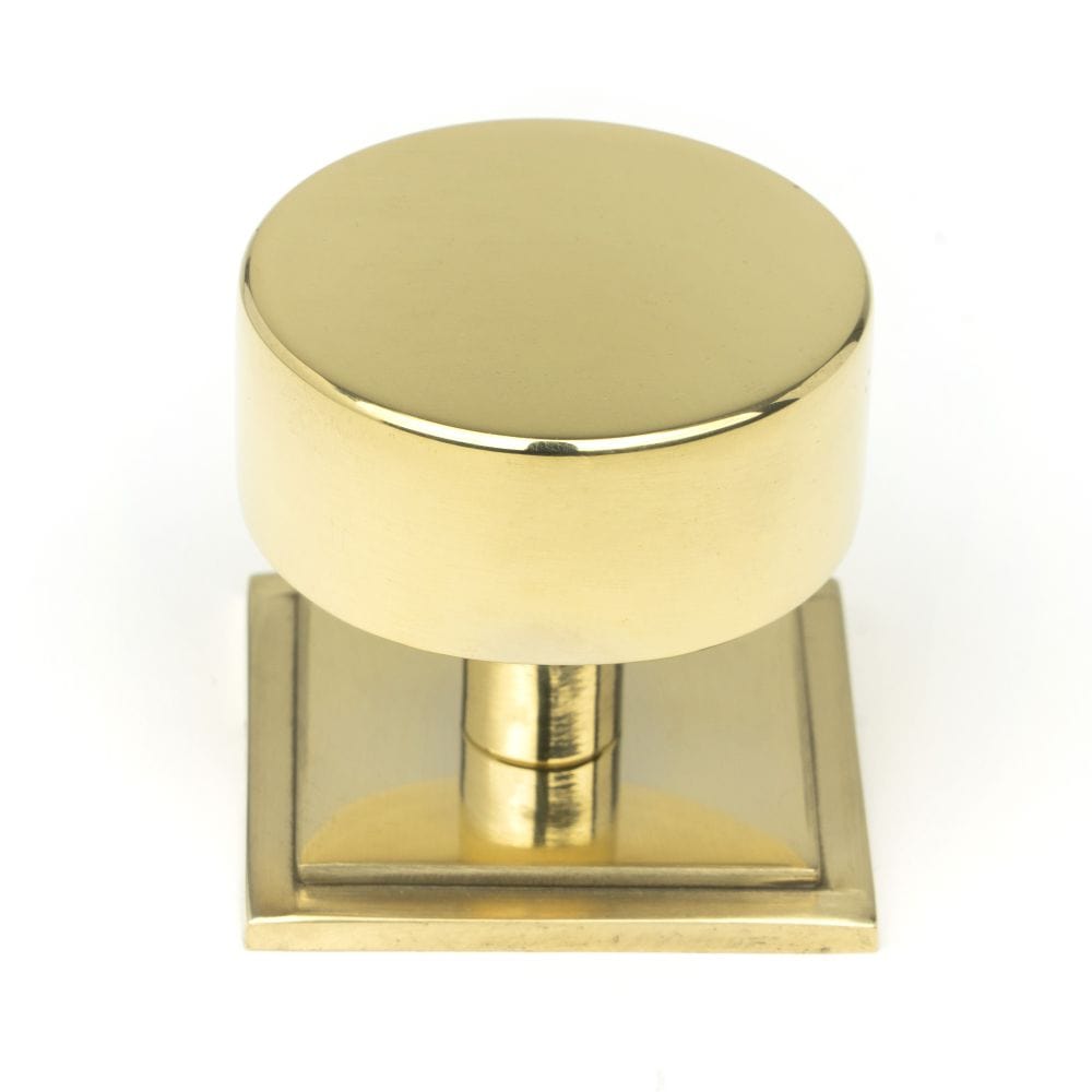 From The Anvil Cabinet Hardware Polished Brass / Cabinet Knobs / 38mm Dia. From The Anvil - Polished Brass Kelso Cabinet Knob - 38mm (Square)