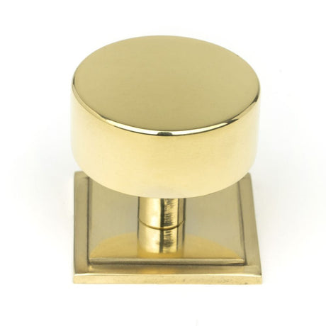 From The Anvil Cabinet Hardware Polished Brass / Cabinet Knobs / 38mm Dia. From The Anvil - Polished Brass Kelso Cabinet Knob - 38mm (Square)