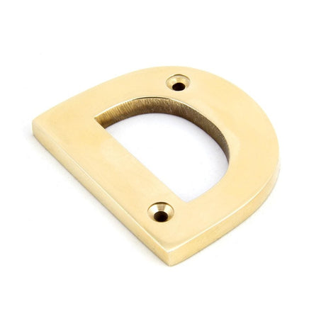 From The Anvil Door Furniture Polished Brass / Letters / D From The Anvil - Polished Brass Letter D