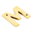 From The Anvil Door Furniture Polished Brass / Letters / M From The Anvil - Polished Brass Letter M