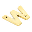 From The Anvil Door Furniture Polished Brass / Letters / W From The Anvil - Polished Brass Letter W